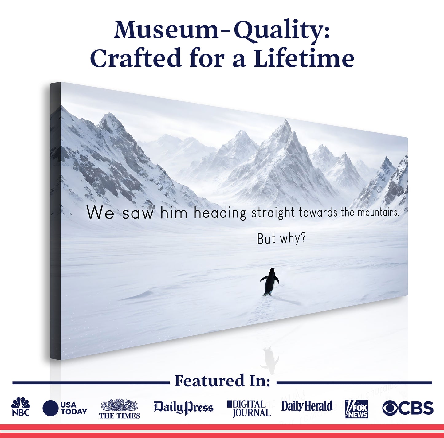 Heading Towards The Mountains Wall Sign