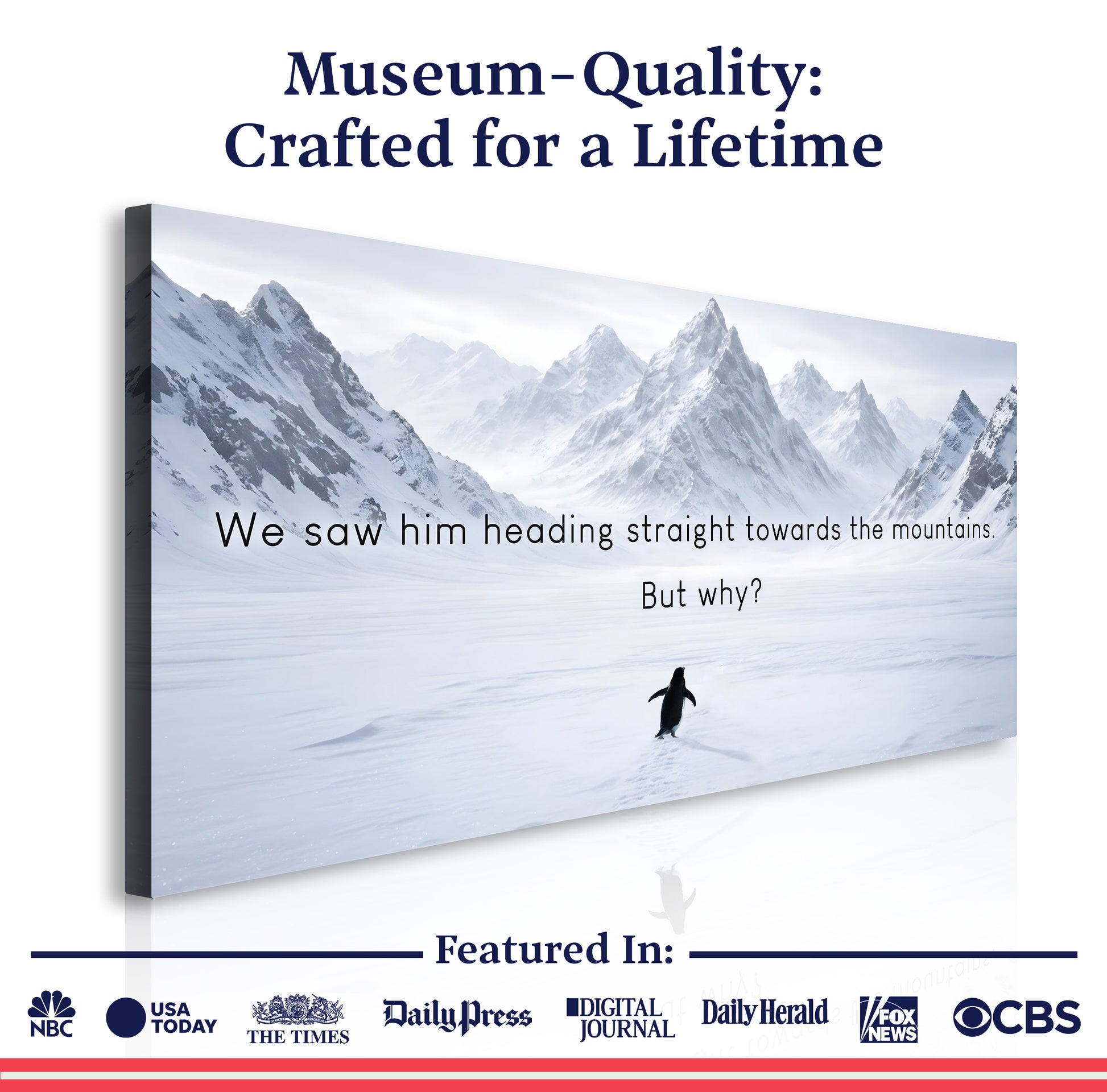 Heading Towards The Mountains Wall Sign