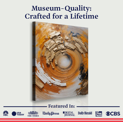 Spiral Metallic Modern Wall Art