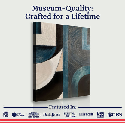 Midnight Current Abstract Wall Art