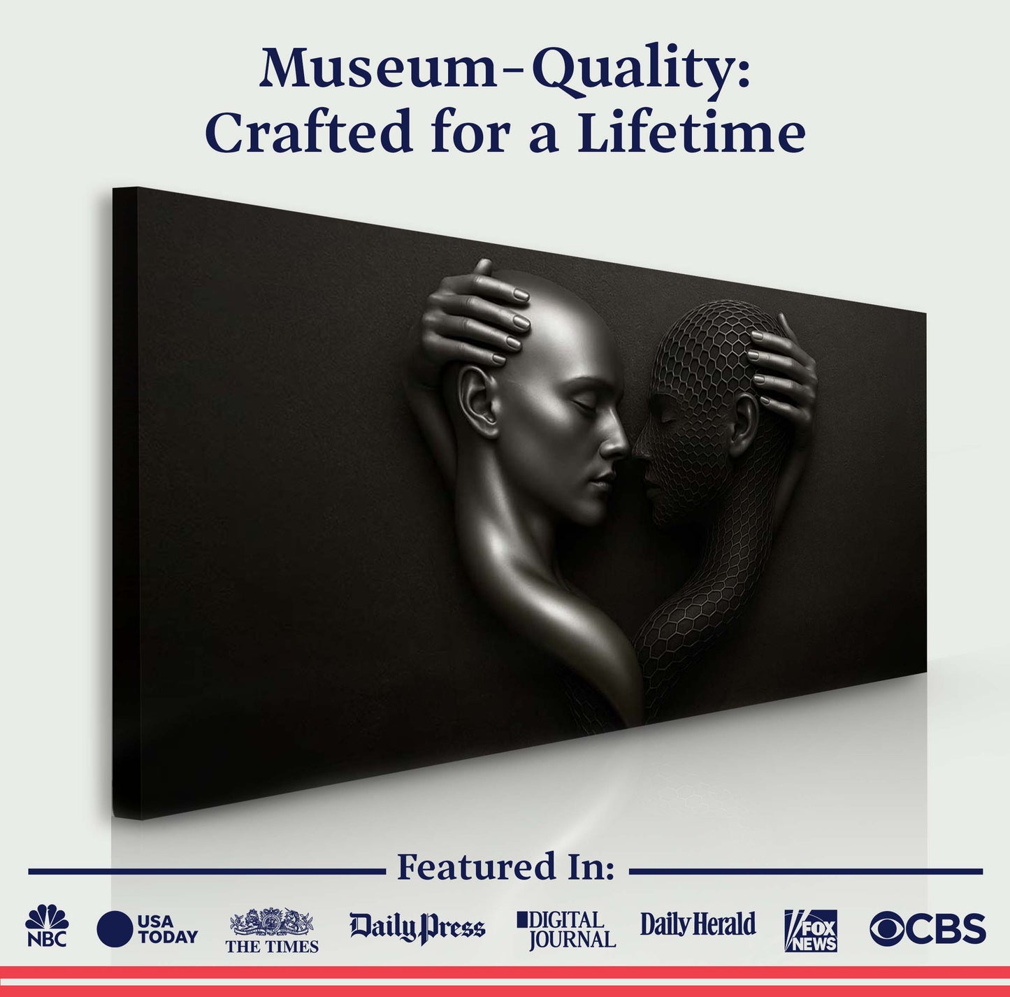 Eternal Love Figure Abstract Wall Art III