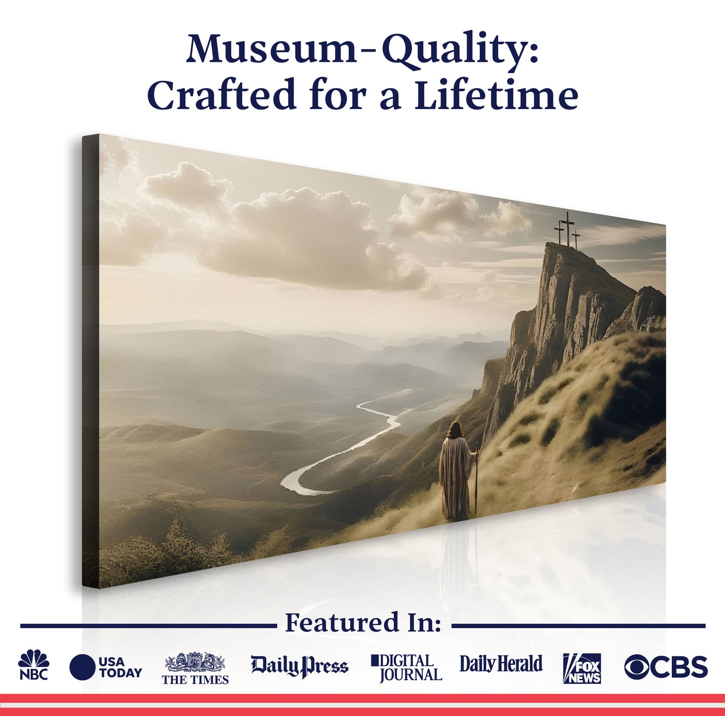 Walking to Golgotha Faith Wall Art