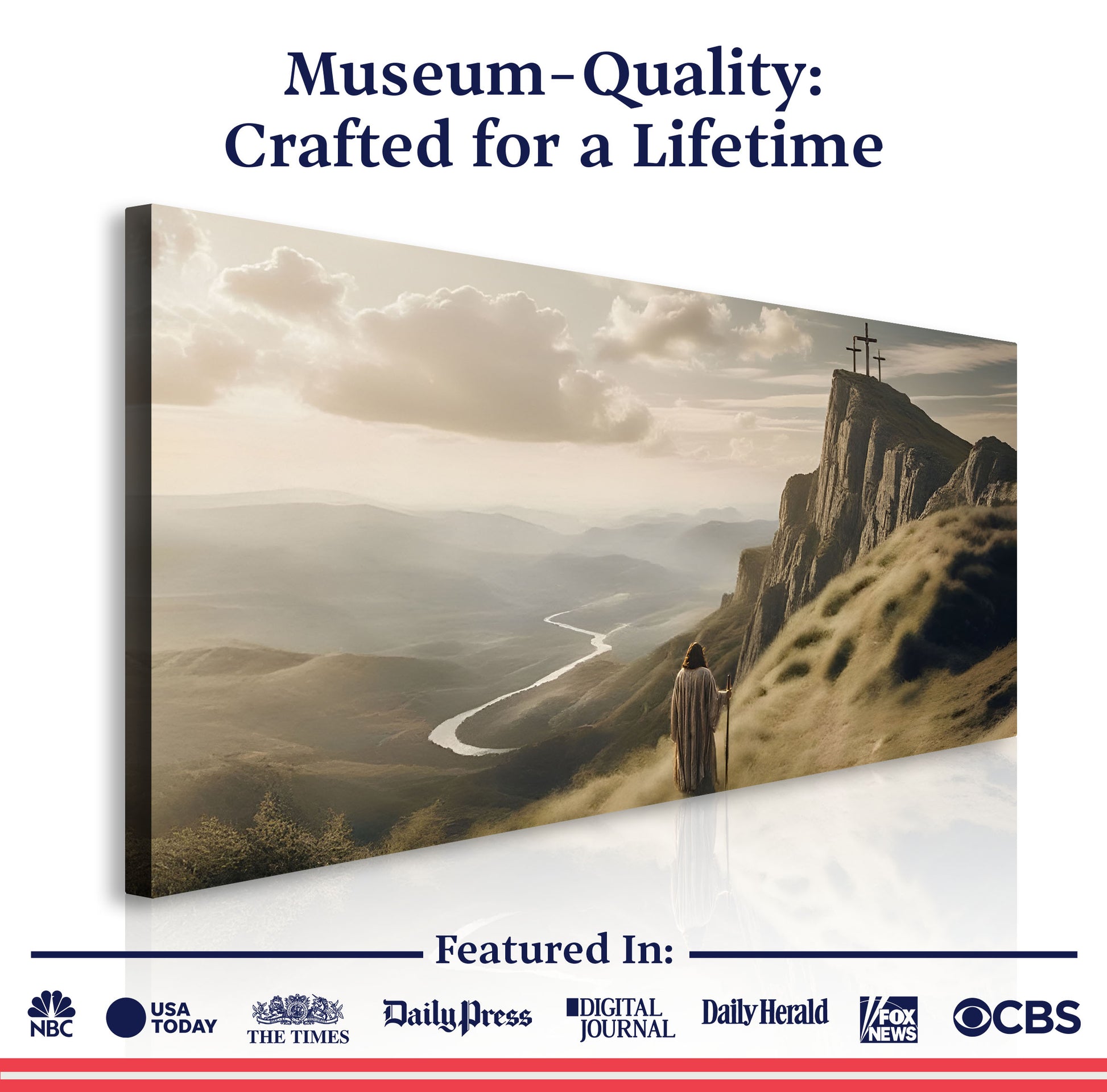 Walking to Golgotha Faith Wall Art