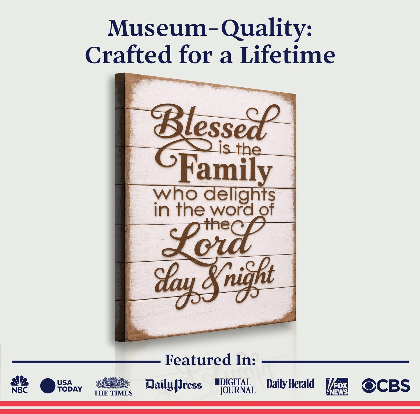 Blessed Is The Family Faith Sign III