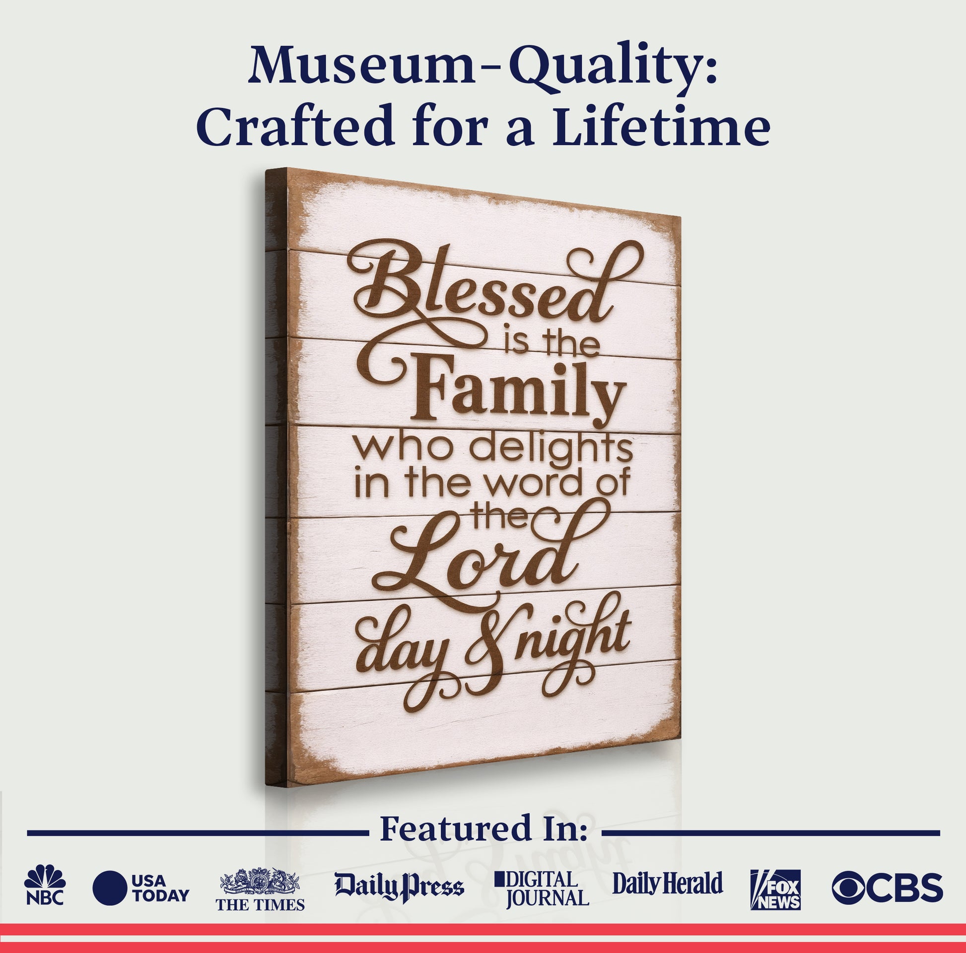 Blessed Is The Family Faith Sign III