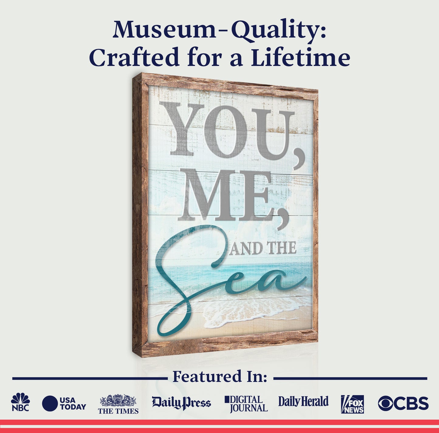 You Me and the Sea Coastal Sign II