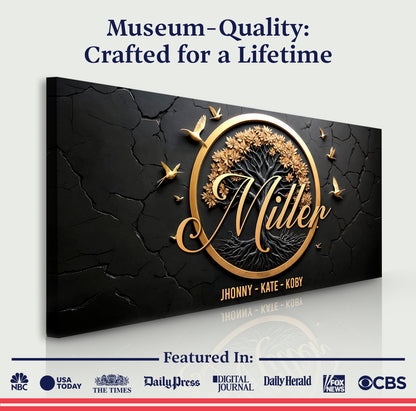 3D Celtic Tree Of Life Family Name Sign