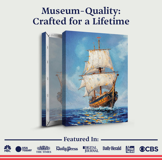 Sailing The Open Sea Wall Art