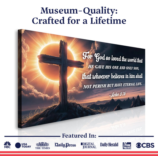 John 3:16: For God So Loved The World Faith Sign VII