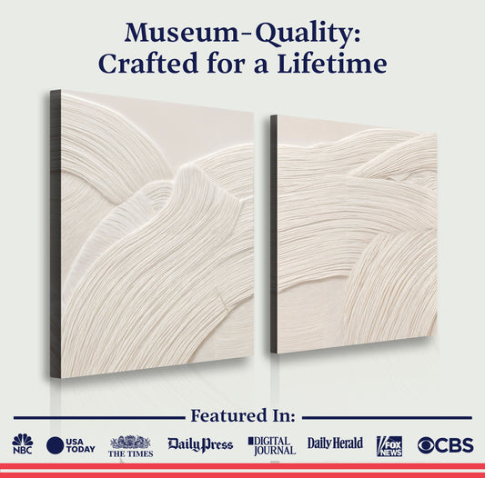 Minimalist Waves Duo Wall Art