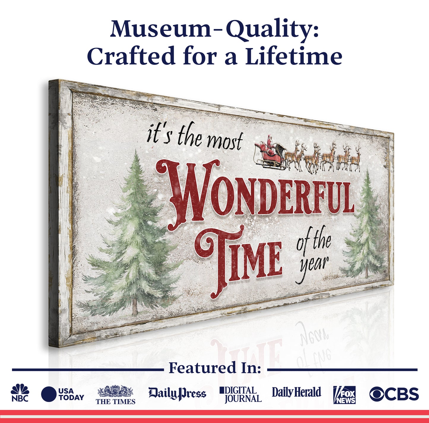 It's The Most Wonderful Time Of The Year Christmas Wall Art