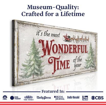 It's The Most Wonderful Time Of The Year Christmas Wall Art