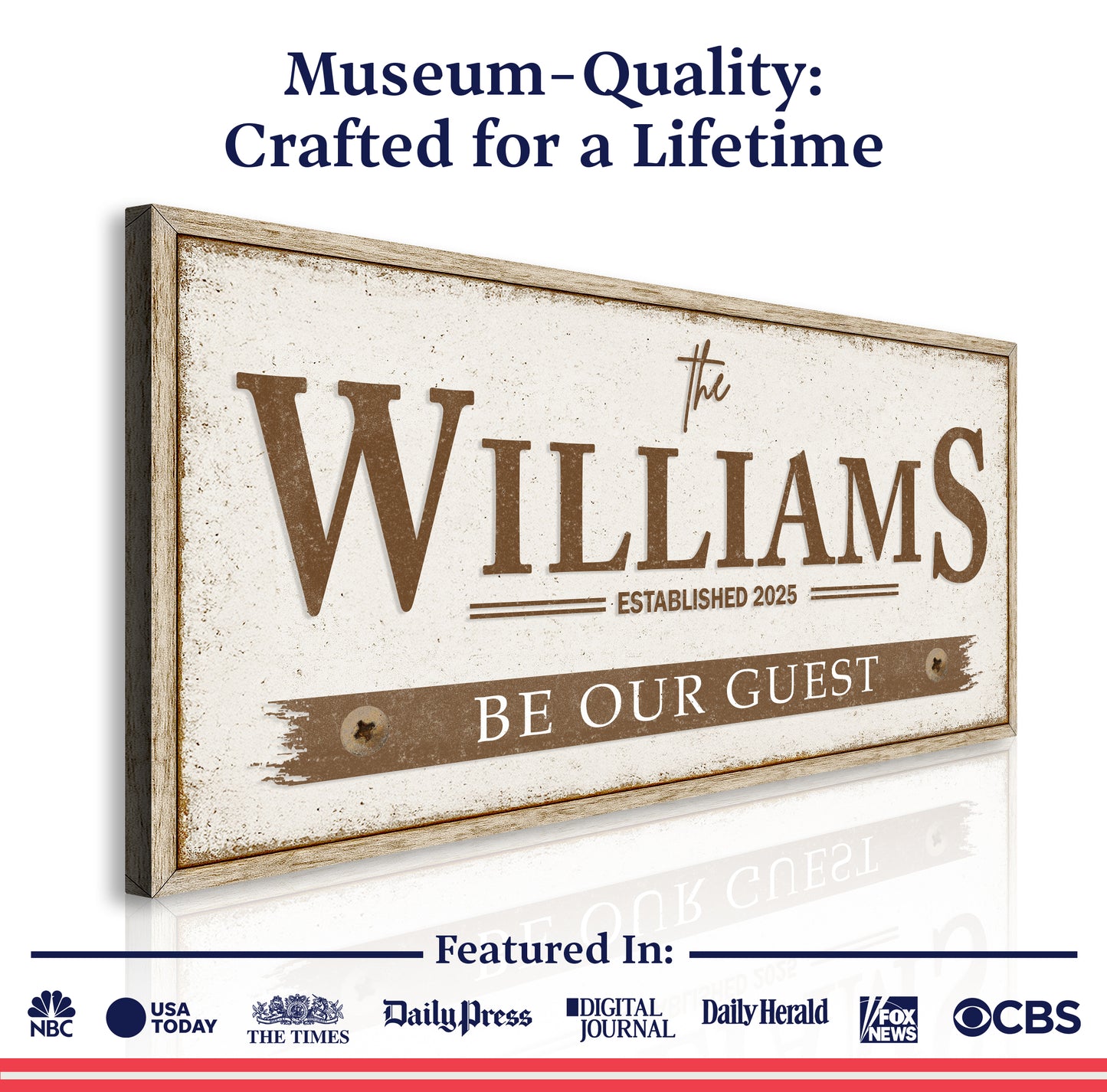 Personalized Family Name Wall Sign