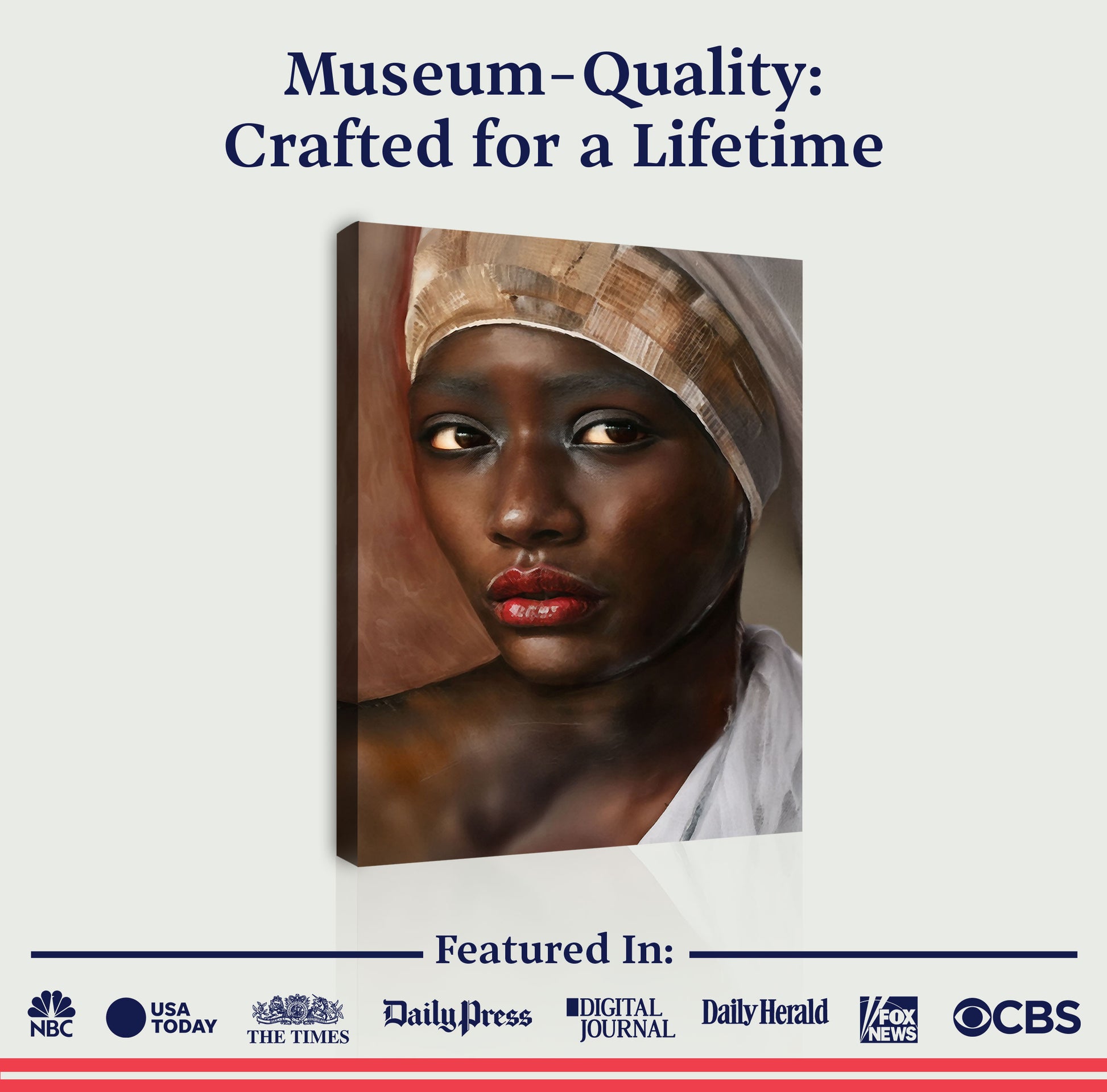 African Woman Painting Wall Art