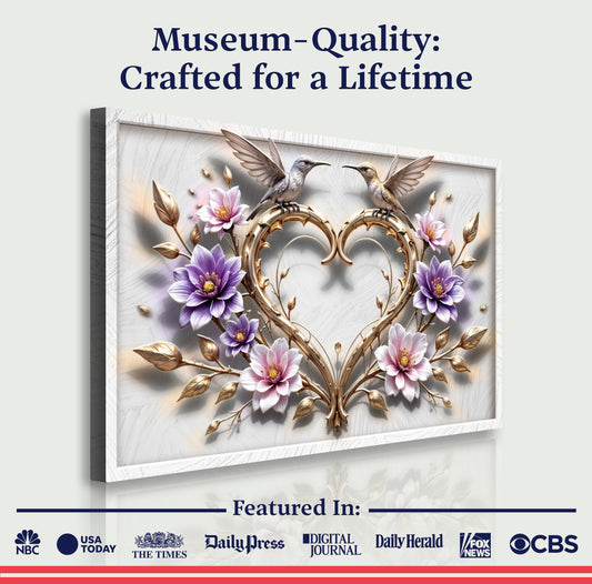 3D Hummingbirds Wall Art V