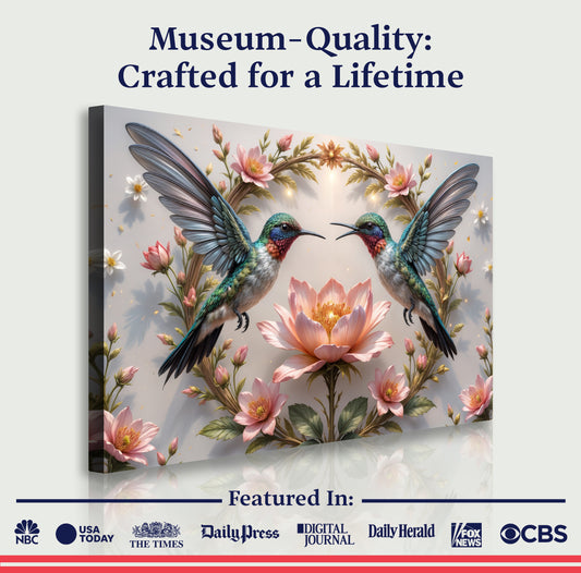 3D Hummingbirds Wall Art VI