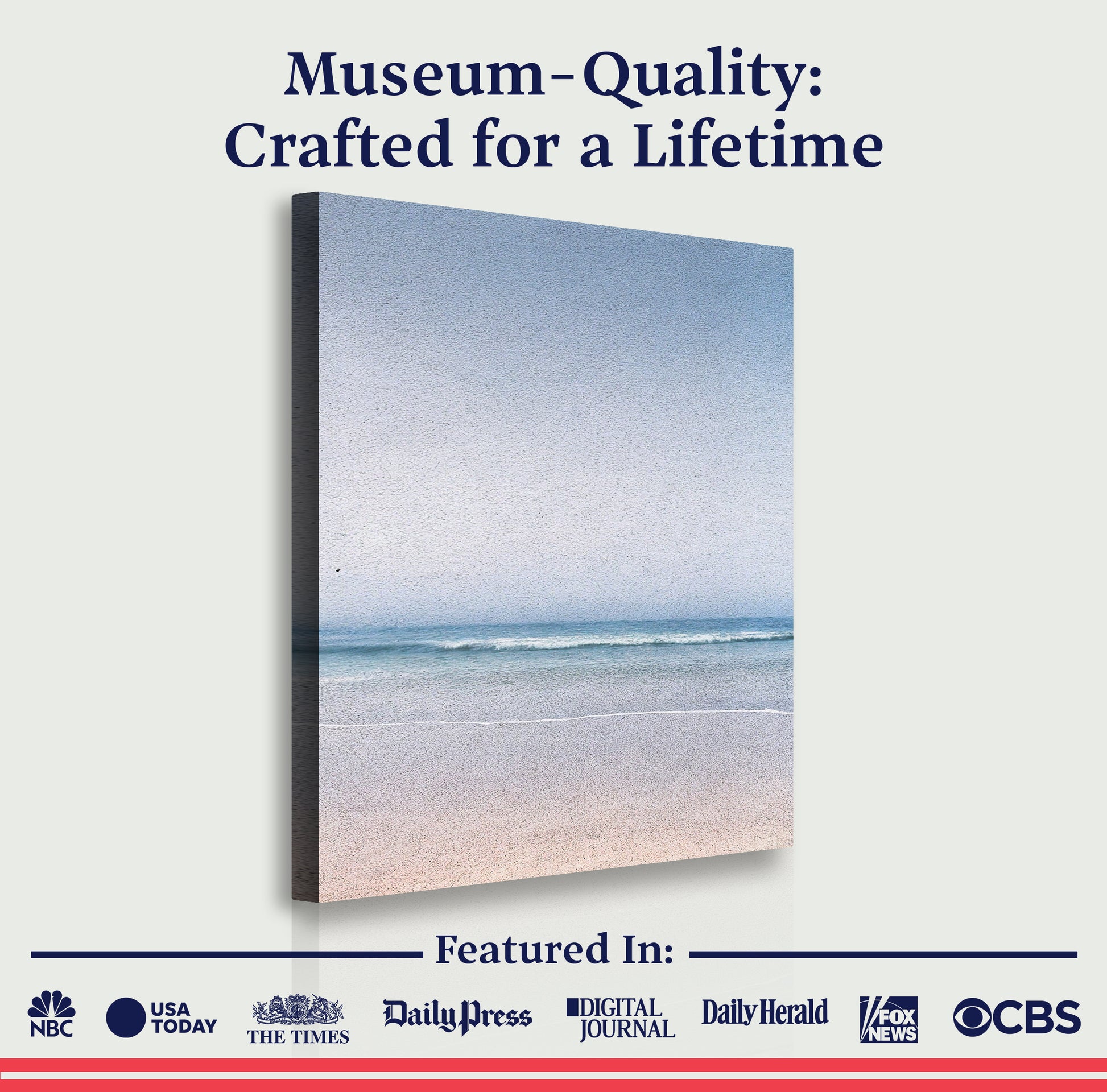 Silent Beach Horizon Wall Art