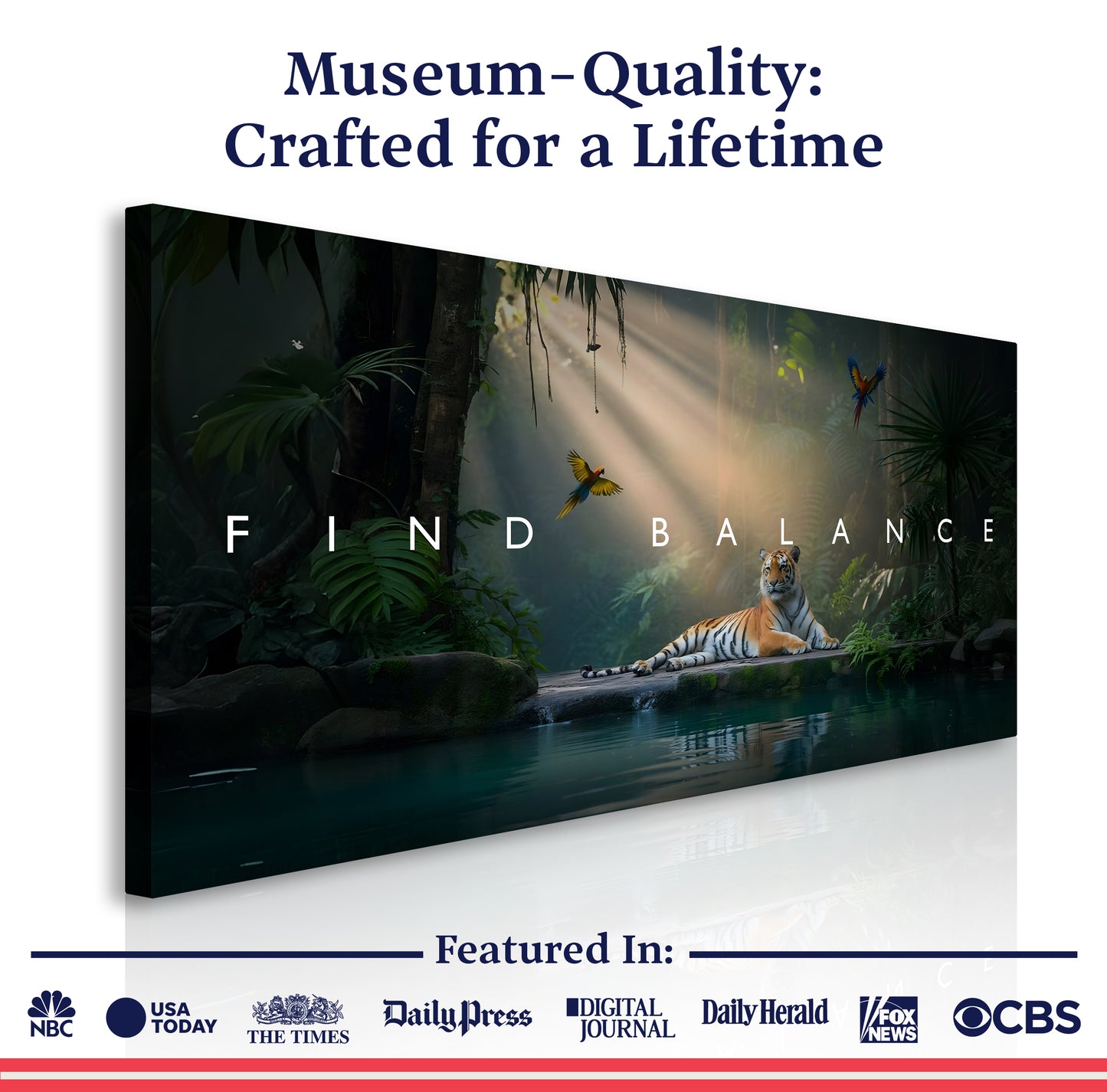 Find Balance Motivational Wall Sign