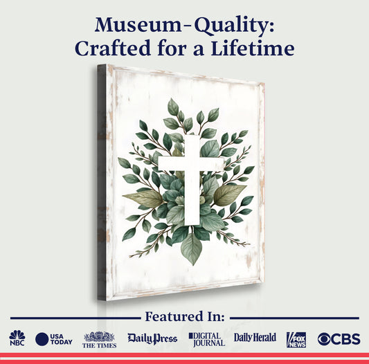 Minimalist Cross Faith Wall Art II