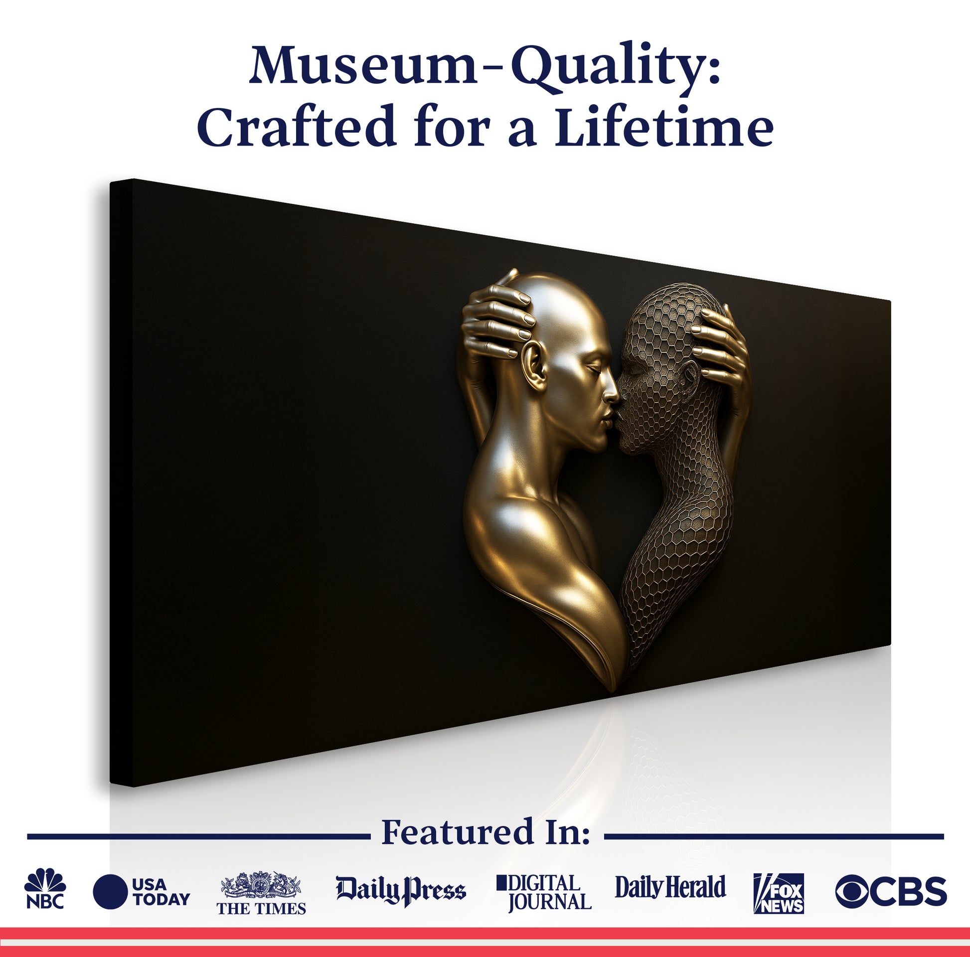 Eternal Love Figure Abstract Wall Art V