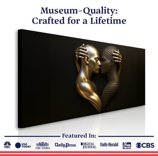 Eternal Love Figure Abstract Wall Art V