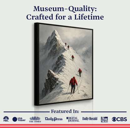 Snow Mountain Abstract Wall Art III