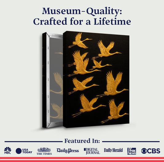 Abstract Sandhill Cranes Wall Art