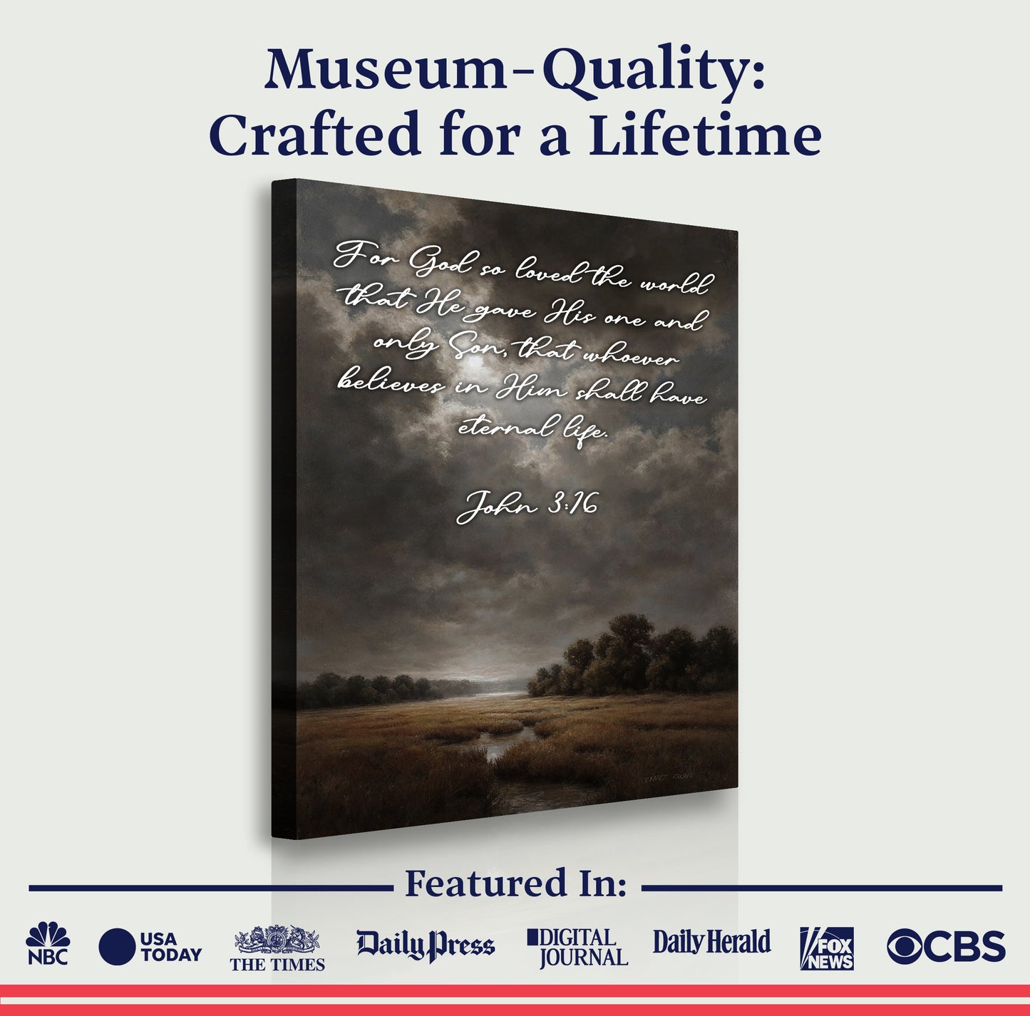 John 3:16: For God So Loved The World Faith Sign IX