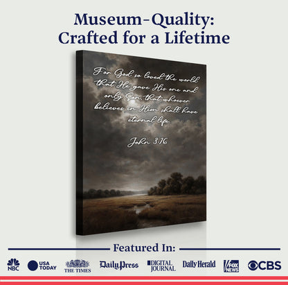 John 3:16: For God So Loved The World Faith Sign IX