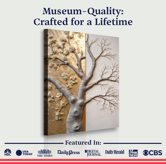 Tree American Basswood Impasto Wall Art