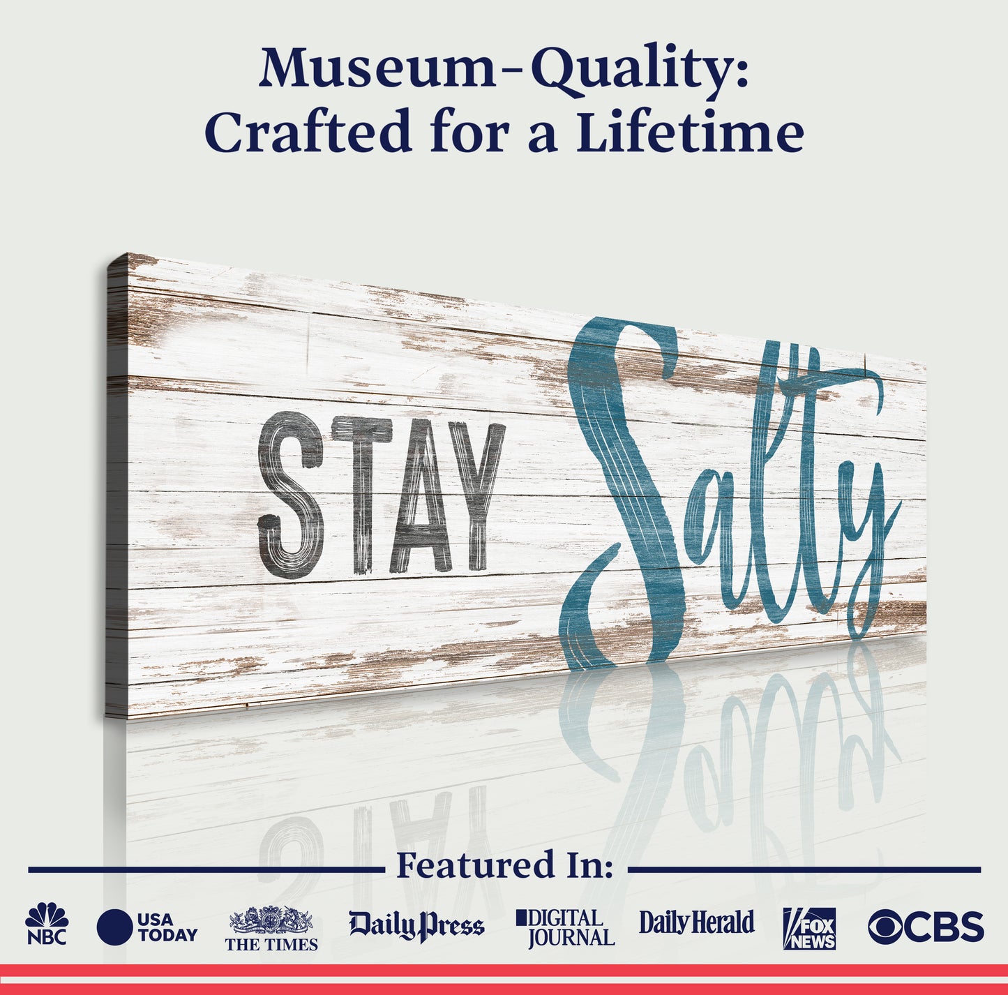 Stay Salty Coastal Sign VIII