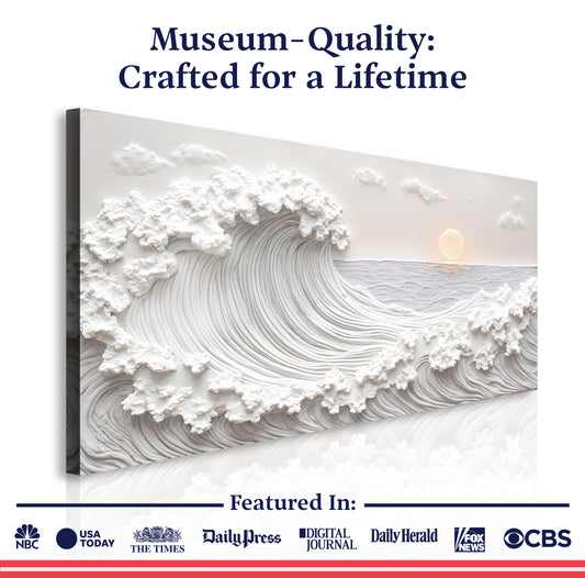 Ocean Waves Abstract Wall Art