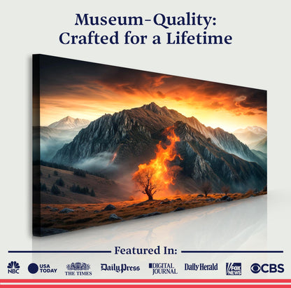 Burning Bush - Faith Wall Art XIII