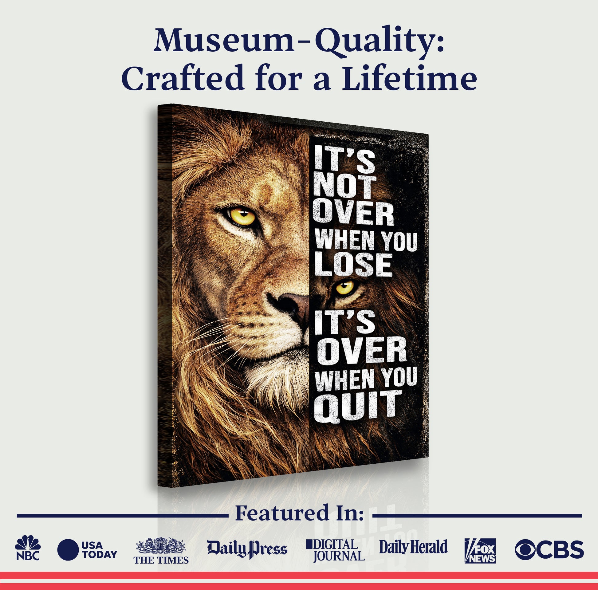 It's Not Over When You Lose Wall Art