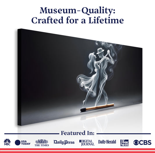 Modern Abstract Couple Dance Wall Art