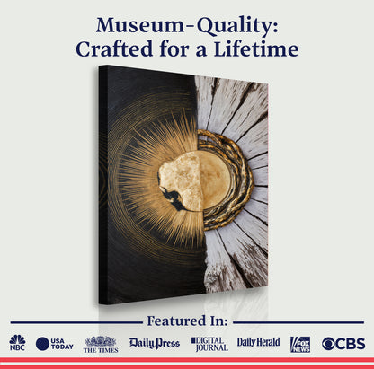 Metallic Gold Sunburst Wall Art