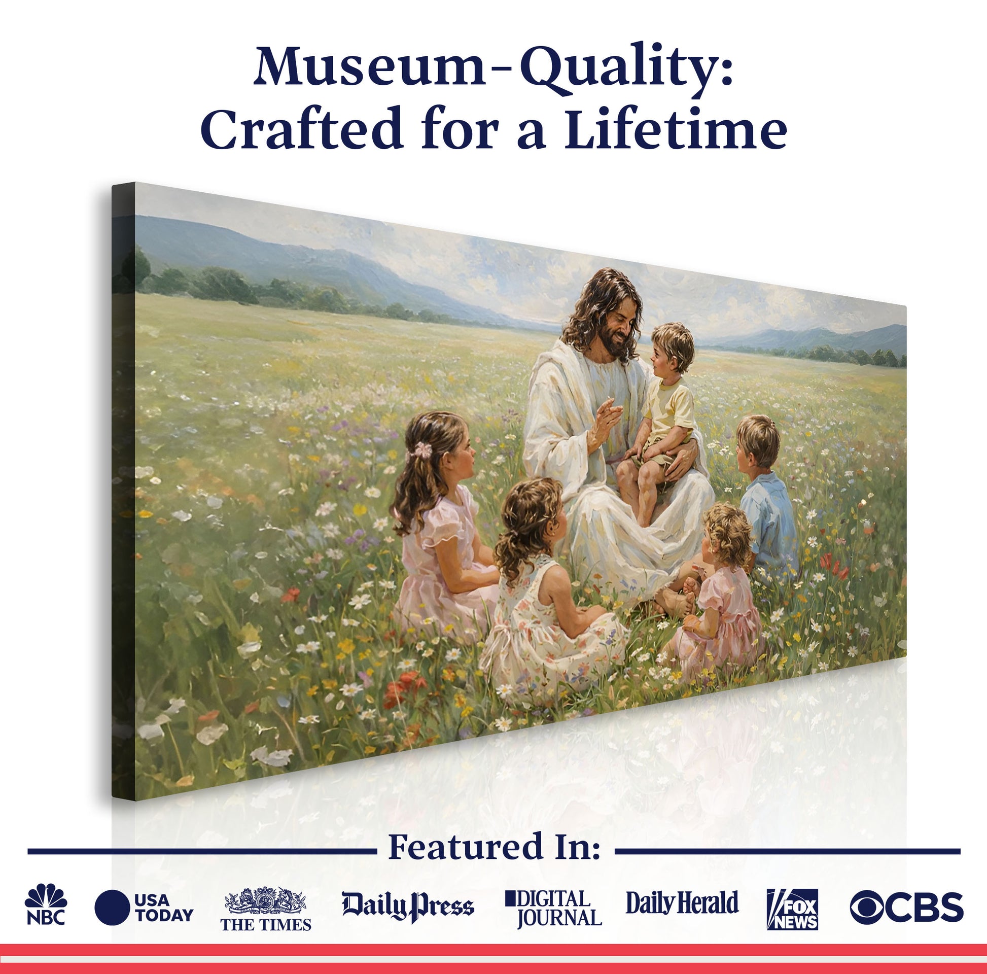 Jesus And The Children Faith Wall Art