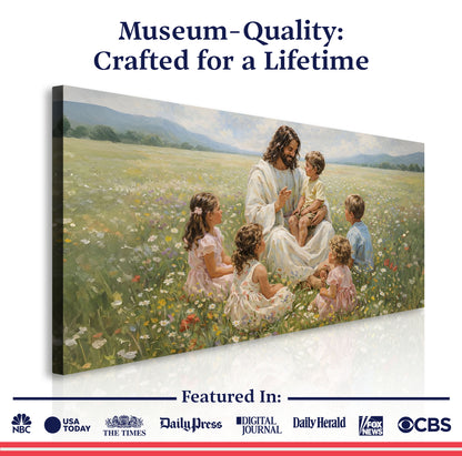 Jesus And The Children Faith Wall Art
