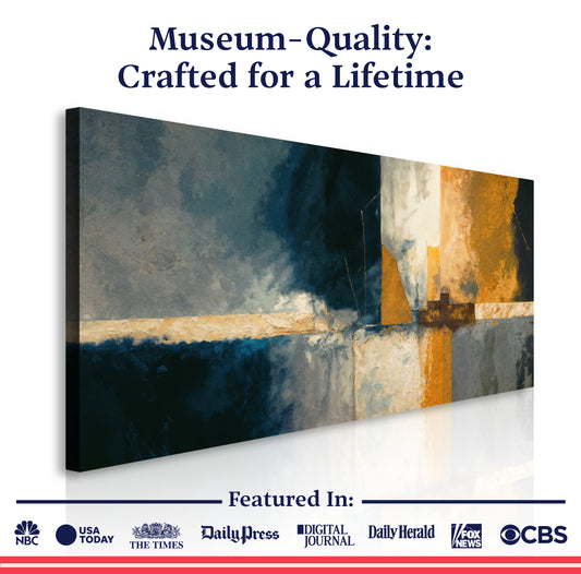 Abstract Geometric Lines Wall Art