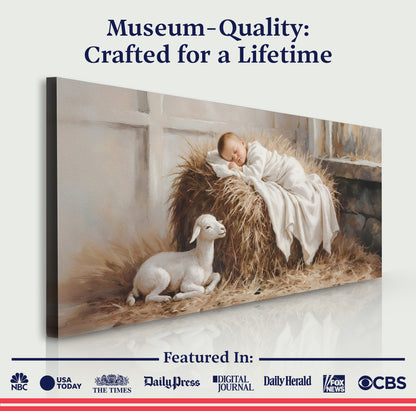 Peaceful Nativity Christmas Wall Art