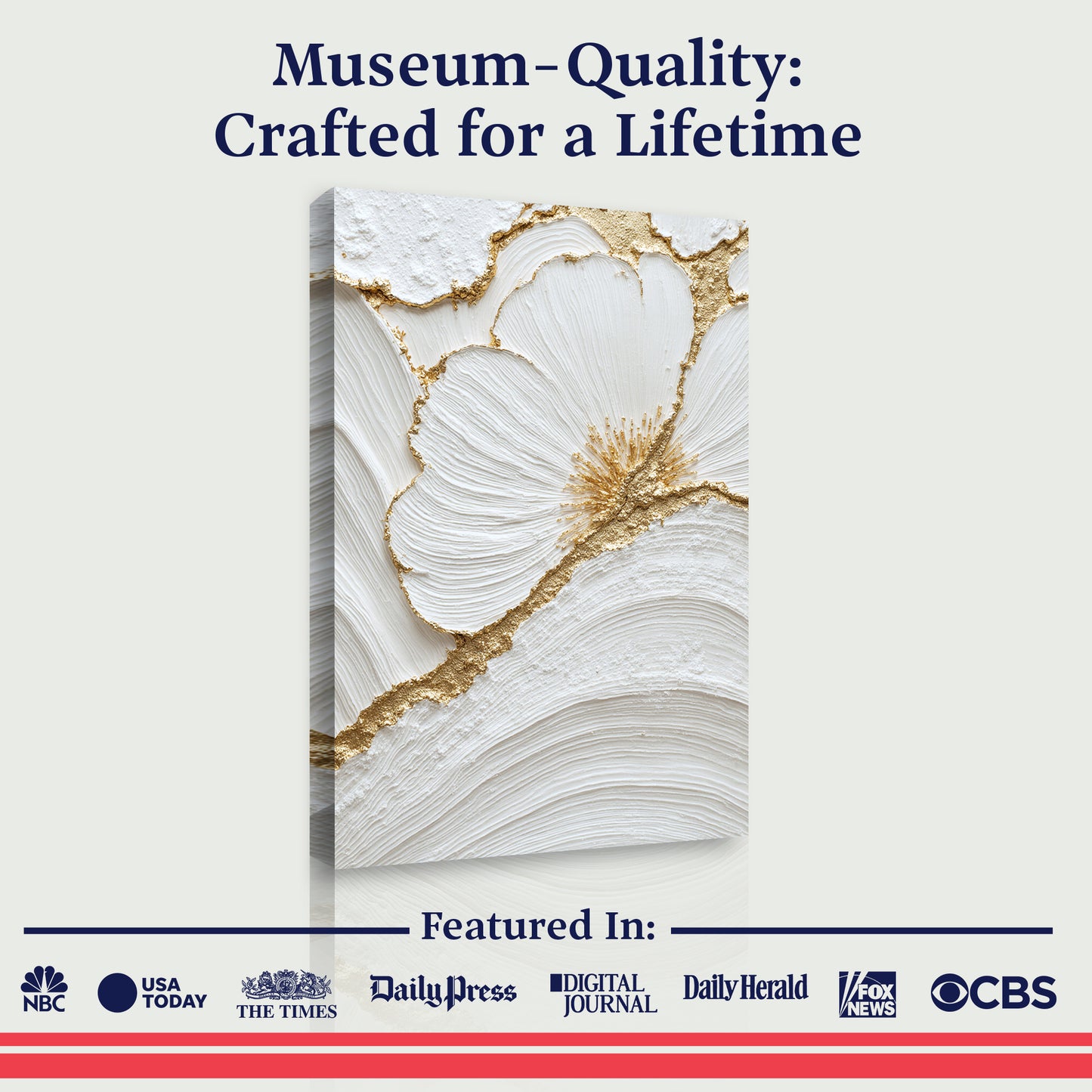 Abstract Golden Floral Patterns Wall Art