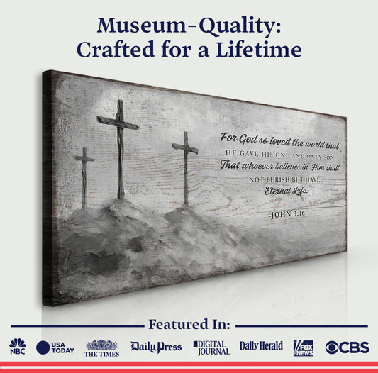 John 3:16: For God So Loved The World Faith Sign VIII