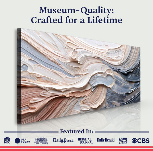 Rough Minimalist Impasto Wall Art