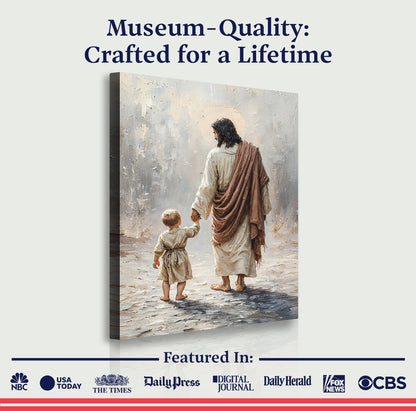 Jesus With Boy Faith Wall Art