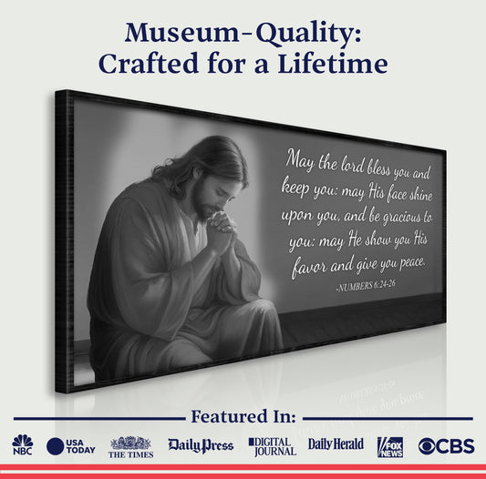 Numbers 6:24-26 - May The Lord Bless You Faith Sign III