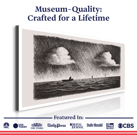 Jesus Walking On Water Faith Wall Art III