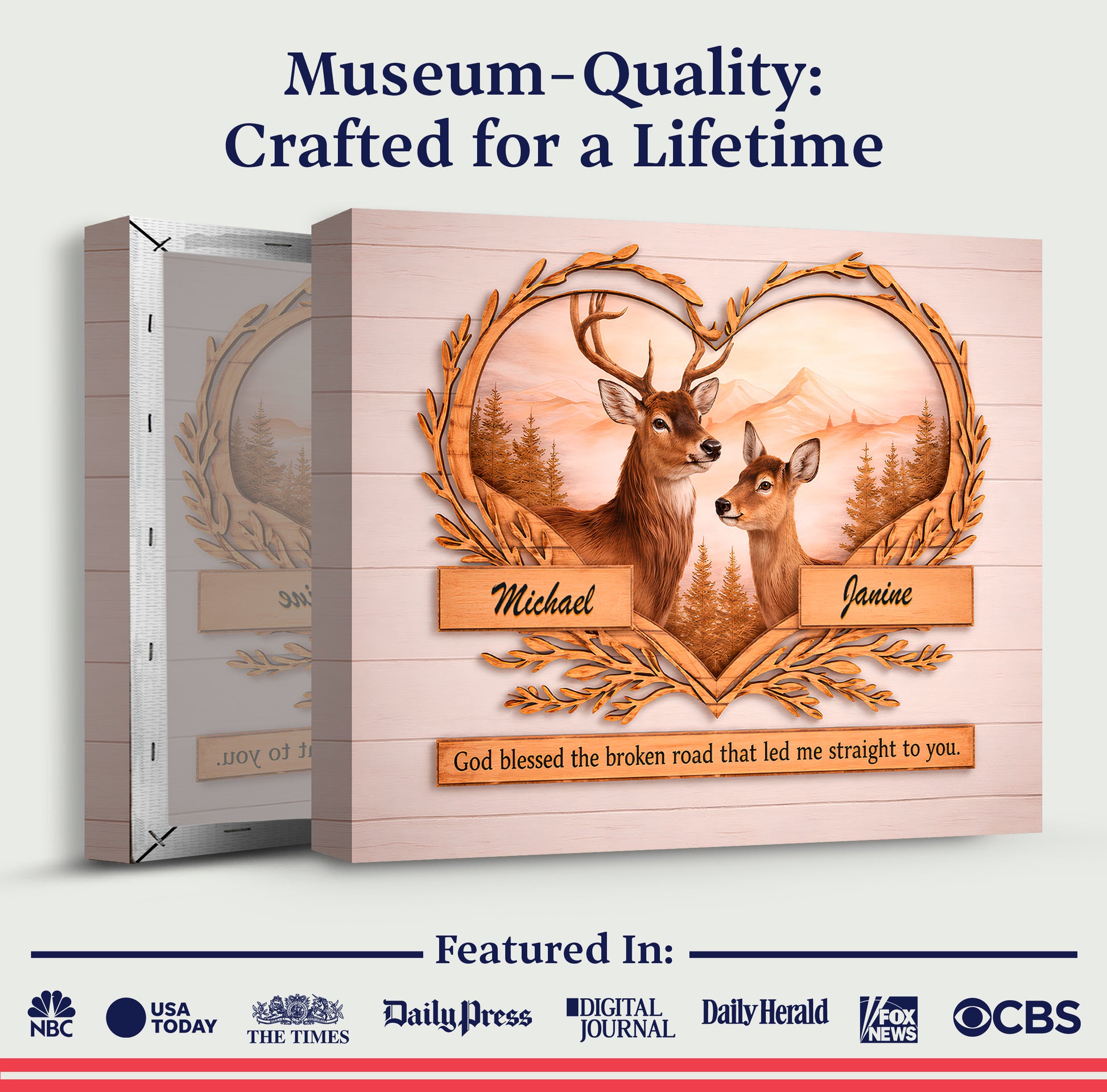 Custom Deer Gift Wall Sign
