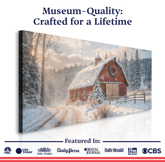 Vintage Christmas Barn Wall Art II