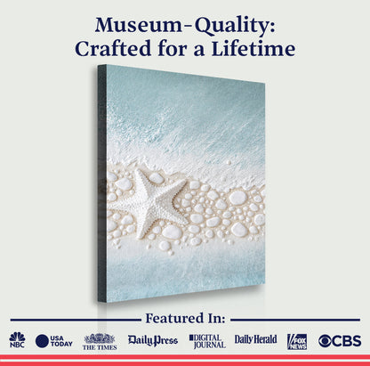 Starfish And Pebbles Wall Art