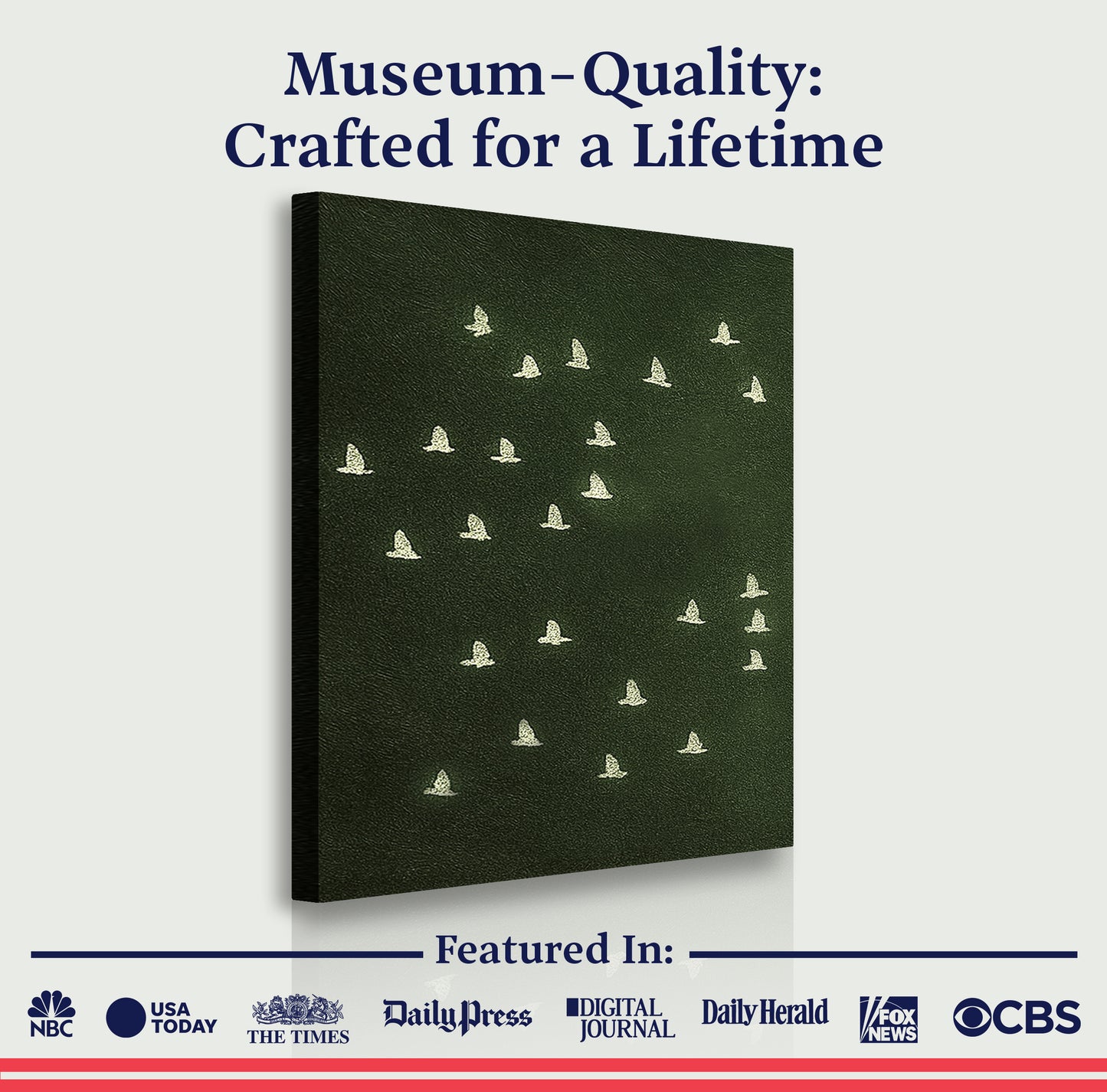 Birds Migration Abstract Wall Art